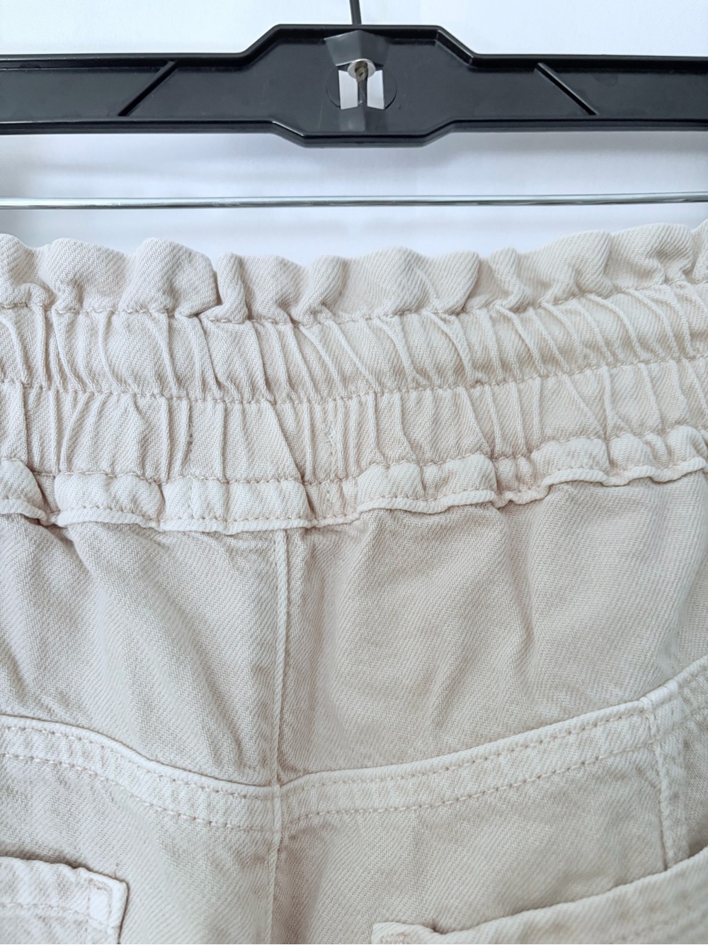 Anthropologie High-Rise Drawstring Shorts in Light Sand - Picture 7 of 10